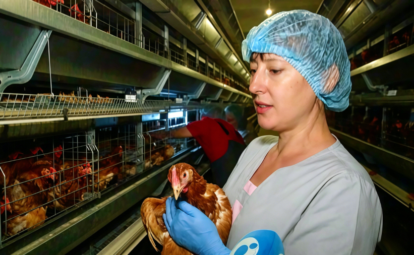Proyecto de cr&iacute;a de gallinas ponedoras en jaulas rusas